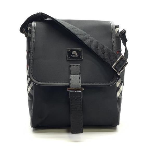 Burberry Black Label Nylon Pochette Crossbody Bag Black - Picture 1 of 9